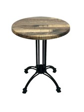 Vintage bistro table with a cast aluminium table base, cafe tables, Weatherproof