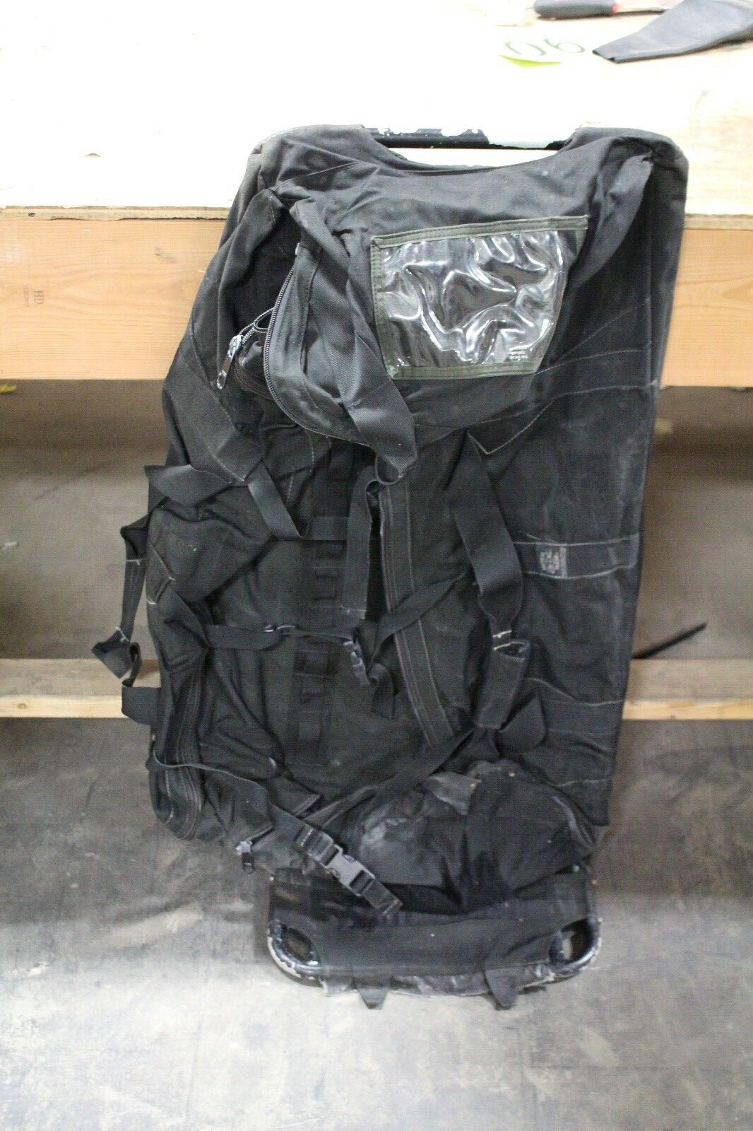 TAYLOR TATICAL BLACK BACK PACK ROLLING DUFFLE BAG