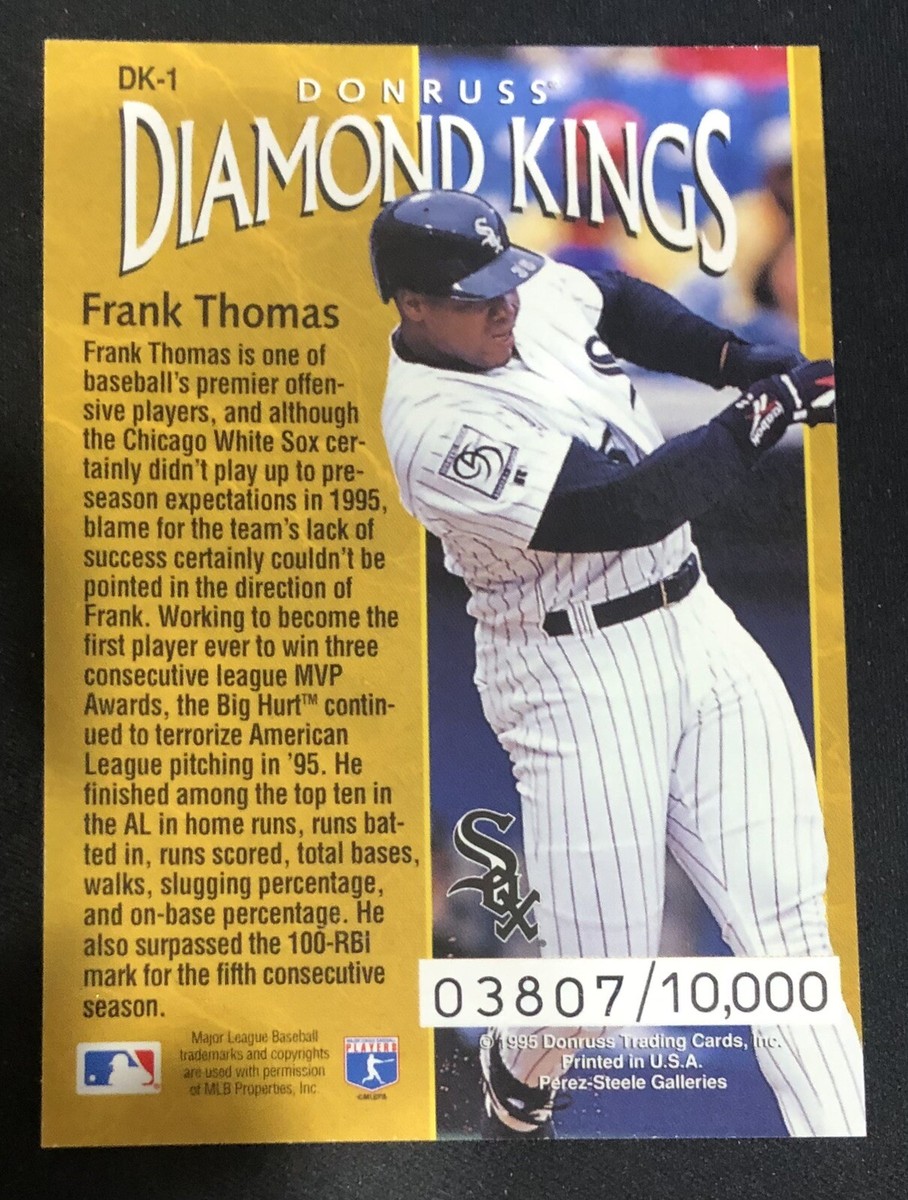 Frank Thomas 1995 donruss diamond kings /10000 | eBay