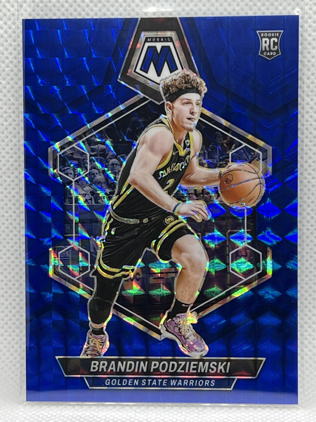 2023-24 Panini Mosaic #245 Brandin Podziemski Blue #/199