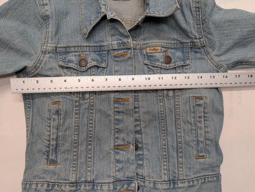 Youth Levi Strauss Denim Trucker Jacket Size Large Light Wash Levi's - Picture 8 of 15