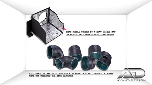 2014 2015 For INFINITI Q50 3.7L 3.7 V6 AF DYNAMIC COLD AIR INTAKE HEATSHIELD KIT - Picture 6 of 7