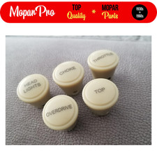 1940 1941 1942 Plymouth Convertible Special Deluxe Dash New Pkg 5 Knobs Set