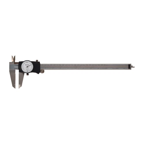 MITUTOYO 505-749 Dial Caliper, 0 - 12" Range, White Face