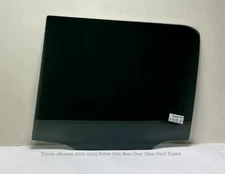 Fits Toyota 4Runner 2010-2023 Driver Side Rear Door Glass Window Dark Tinted