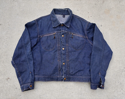 1950s 1960s Roebucks Sears Pleated Cowhand Type II Denim 1950s 1960s Roebucks Sears Pleated Cowhand Type II Denim