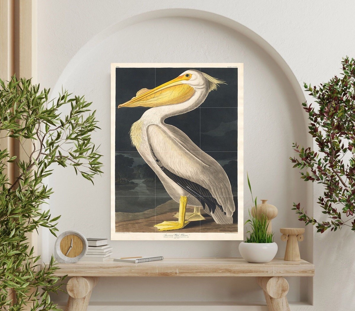 Grand tableau en mosaïque oiseaux unique - Décoration