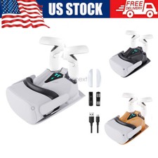 Charging Dock Set for Oculus Quest 2 Headset Controller Stand Magnetic Cable Set