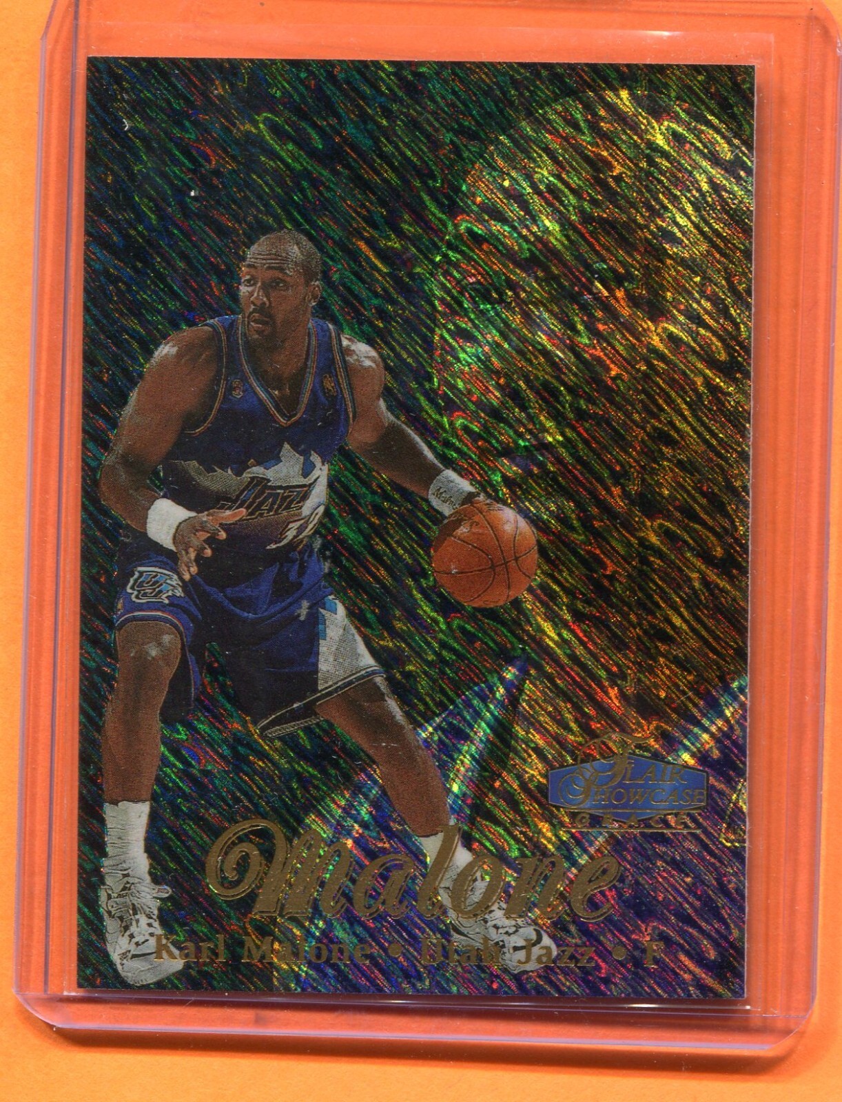 KARL MALONE JAZZ 1998 FLEER FLAIR BASKETBALL CARD SEC 2 ROW 1 SEAT 56 SHOWTIME
