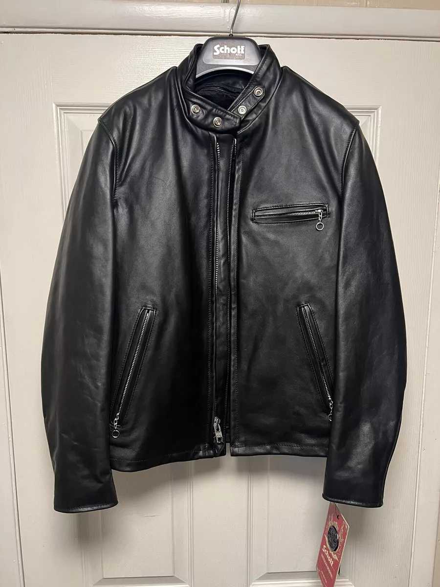 Louis Vuitton leather riders jacket 34 with hanger & garment