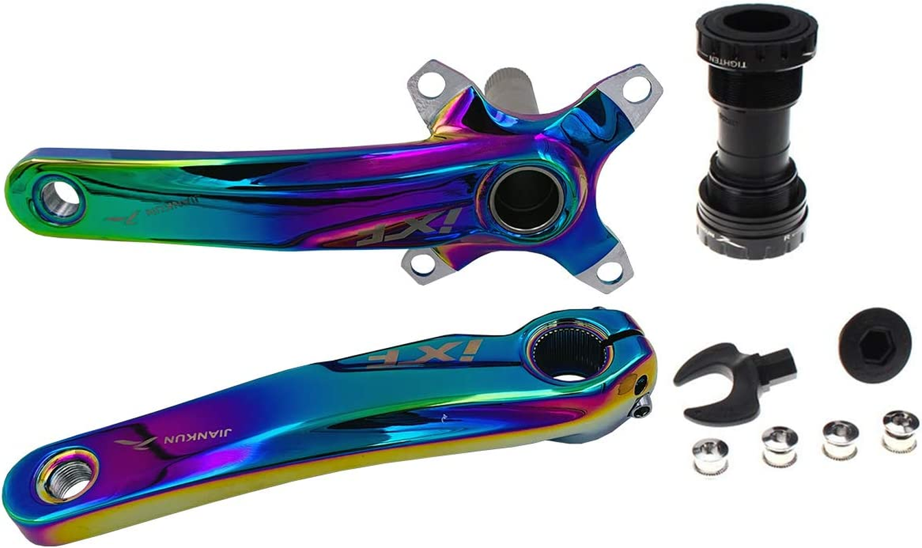 Set Pedivella MTB CYSKY 170mm 104 BCD - Con Movimento Centrale Per Mountain Bike E BMX - Foto 4