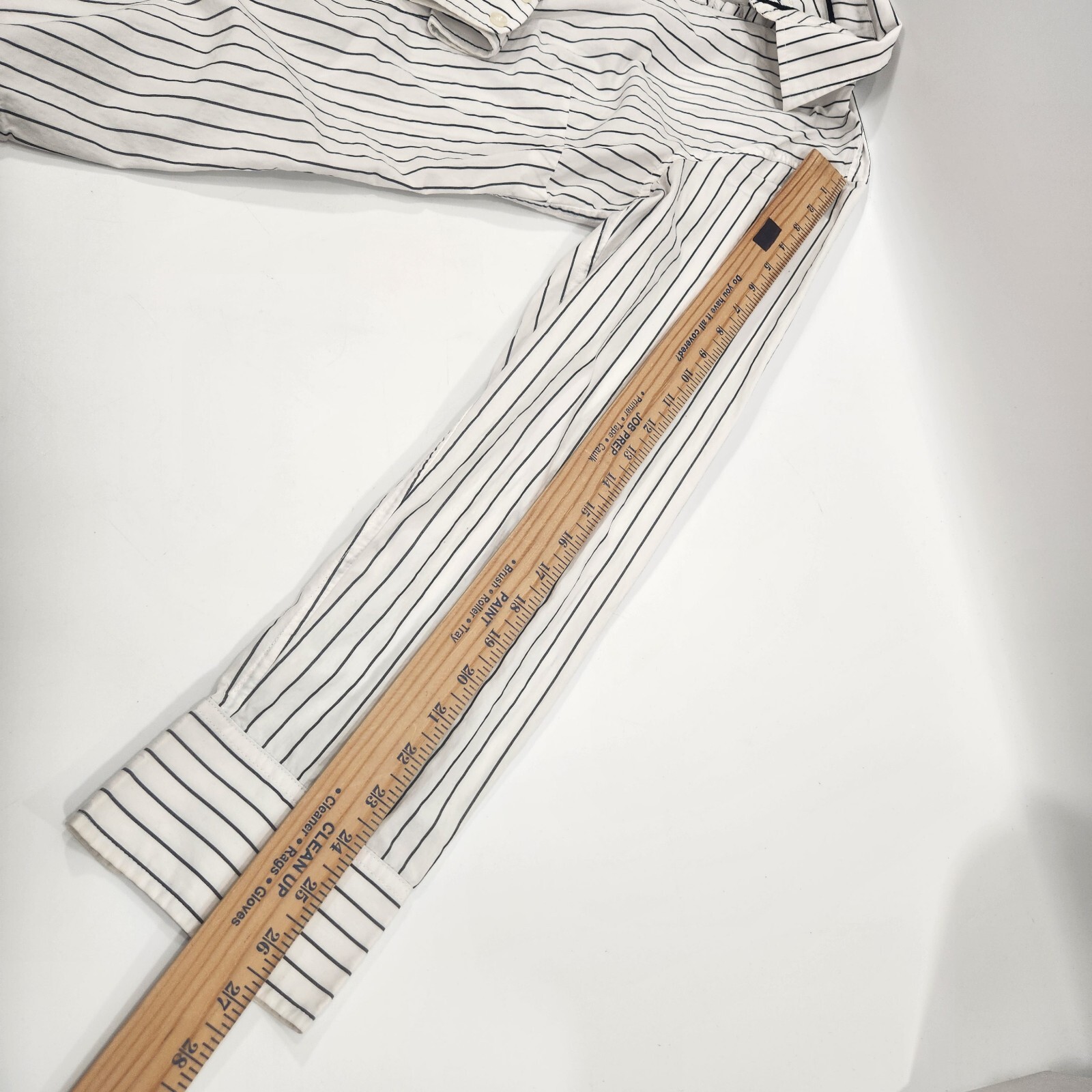 American Eagle White Striped Ruffle Button Down W… - image 11