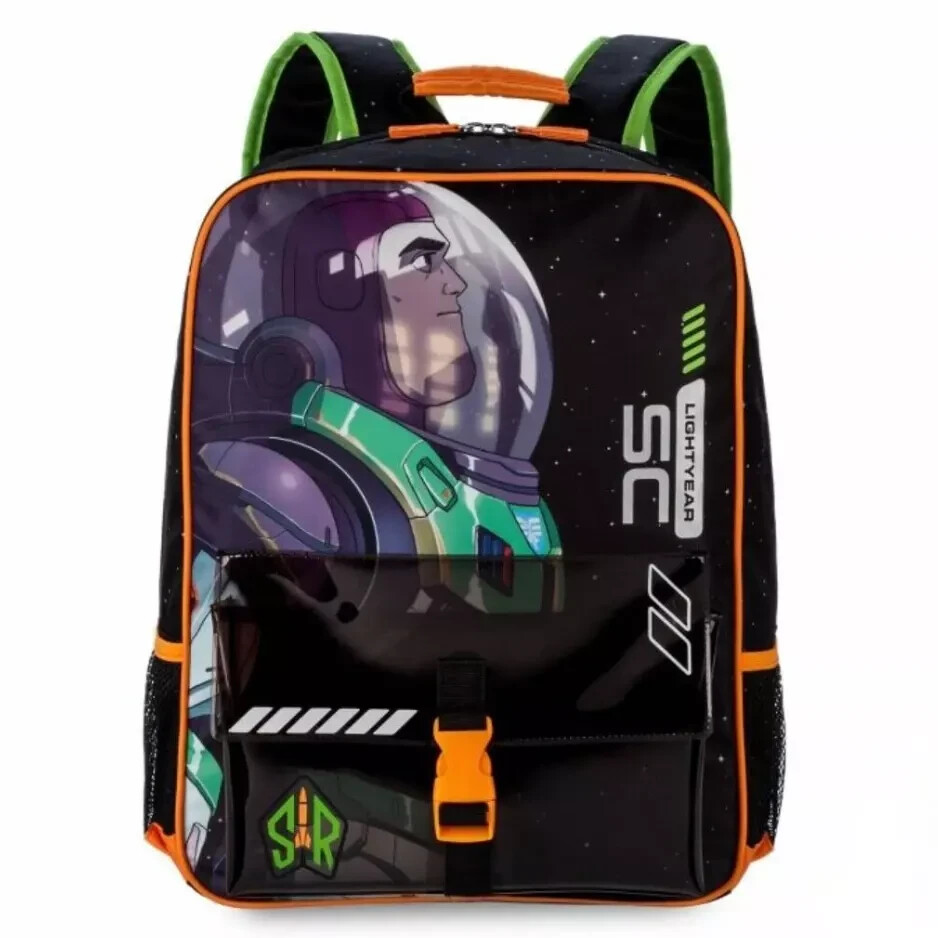 Disney Buzz Lightyear 16-Inch Backpack with Side and Front P