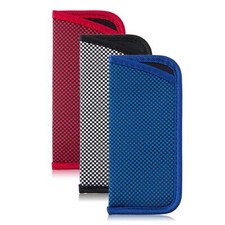 3 Pack Reading Glasses Pouch - Soft Eyeglasses Bag Portable Cloth Eyewear Cas...