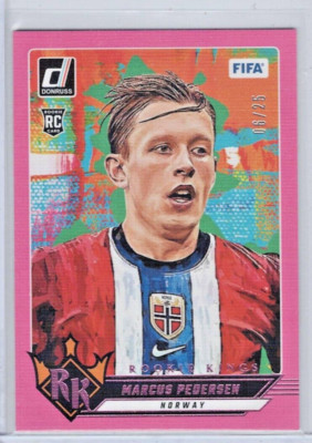 2024-25 Panini Donruss Soccer Rookie Kings Pink /25 Marcus Pedersen RC #15