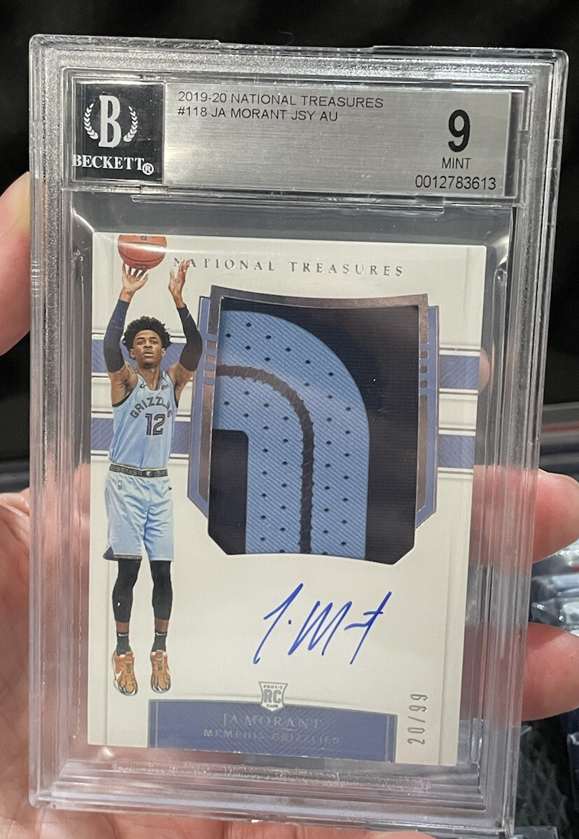 Ja Morant 2019-20 National Treasures Rookie Patch Auto RPA