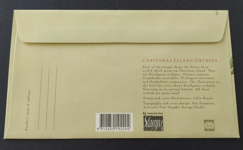 1994 Christmas Island Orchids PhilaKorea Stamps Exhibition 5v Stamps FDC - Picture 4 of 4
