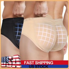 Mens Buttlifter Shapewear Shaper Booty Enhancer Panty Padded Briefs Fake Ass US