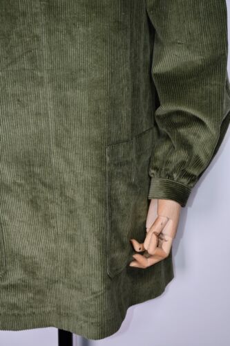Ted Baker London A-Line Cord Mini Dress Khaki High Neckline size US 4 - Picture 3 of 12
