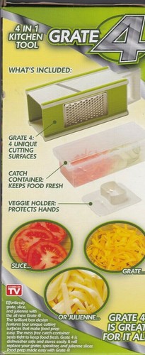 Grate 4 Kitchen Tool 4-in-1 Unique Cutting Surfaces () - Picture 3 of 4