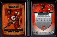 2022-23 Upper Deck Stature Orange Base #57 Elias Lindholm /55