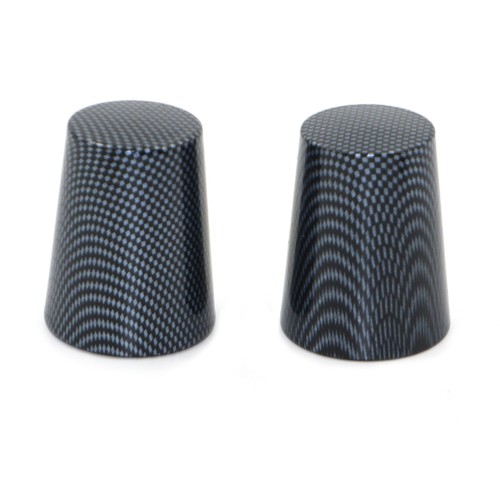 Handle Bar Ends 1Set Grip Ends Carbon Style Universal 8MM Screw Fit - Imagen 2 de 9
