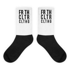 EIOU Culture Logo Socks - White  Black