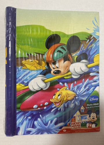 Álbum de fotos Disney Mickey Mouse & Friends 7 1/2" x 10" tiene capacidad para 32 fotos 4x6 ¡NUEVO! - Imagen 1 de 9