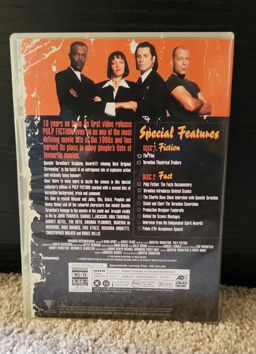 Pulp Fiction 2 Disc Special Edition Steelbook (DVD, R4)|*RARE*| Free Post 📮✔️ - Picture 4 of 6
