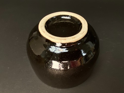 Japanese Black Chawan/Cool glazed Matcha Tea Bowl/Tea Ceremony/Match tool - Picture 11 of 12