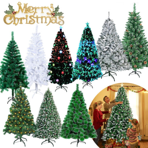 Albero di Natale albero artificiale abete albero decorativo 120/150/180/210/240 cm - Foto 1 di 50
