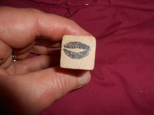 "Sealed with a kiss" Rubber Stamp