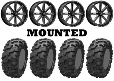 Kit 4 ITP Blackwater Evolution 28x9-14/28x11-14 on MSA M41 Boxer Gloss Black SRA