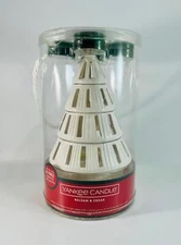 Yankee Candle White Ceramic Christmas Tree Votive Tea Light Candle Holder