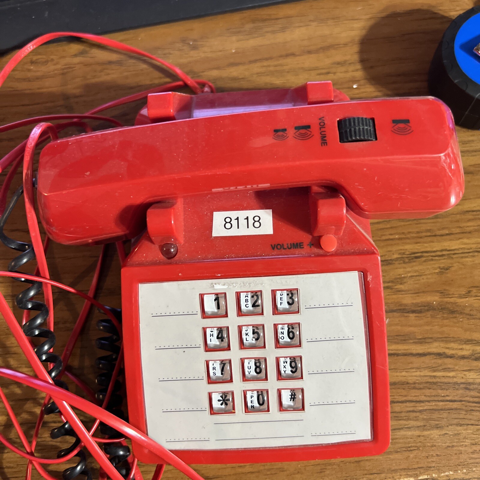 Red Desk Phone ☎️ Rare Nice Vintage Scitec Inc Telephone CO | eBay