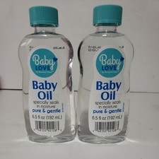  LOT OF 2 Baby Loves by Personal Care Baby Oil 6.5 fl oz. Bottles