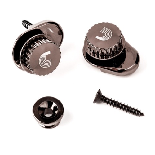 D'Addario Universal Strap Lock Set – Strap Retainer System Gold Black or Nickel - Picture 3 of 15