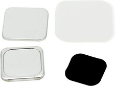 ChiButtons Rubber Magnet - Square 37x37mm Magnet Fridge Button 100 sets 