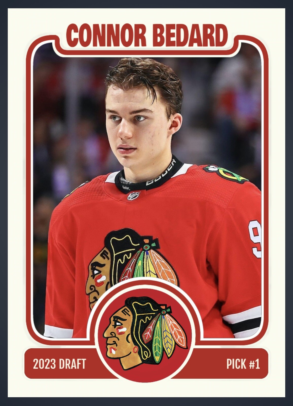  PRESALE Connor Bedard 2023 ACEO Hockey Card Chicago Blackhawks Rookie 