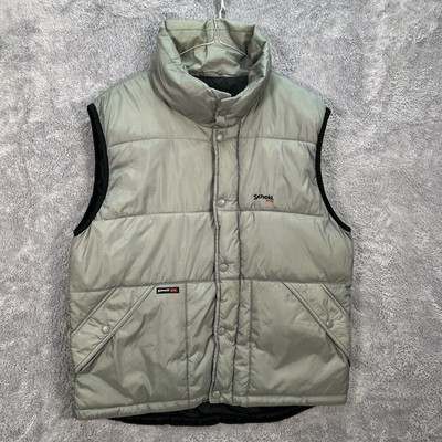 SCHOTT NYC Herren S Small grau wattierte Steppweste Jacke Bodywarmer sehr guter Zustand