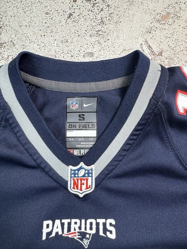 Nike Patriots #12 Brady Football Boys Jersey Size M Blue - Picture 11 of 17