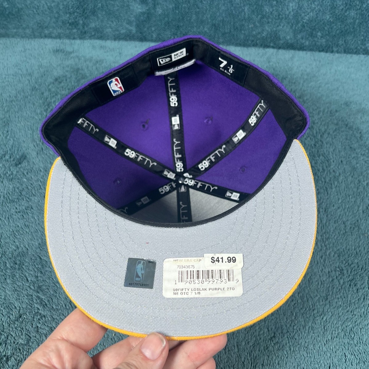 New Era 59FIFTY Los Angeles Lakers Purple/Gold Official Team