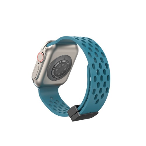 For Apple Watch Ultra Sports Breathable Silicone Band 38//40/41/42/45/49mm Strap - 第 27/30 張圖片