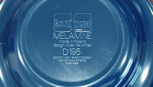 Schalen Vintage Rosti Mepal Müsli Suppe Dänemark D195 rot weiß blau 3er Set - Bild 11 von 12