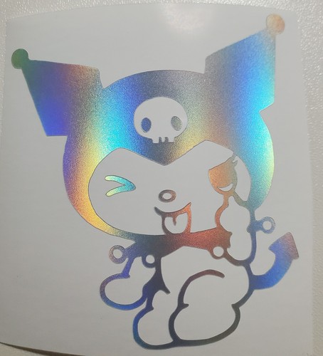 Cute Kuromi Eye Pull Blah Sticker Vinyl Decal Anime Car Window Laptop Waterproof - Picture 5 of 5
