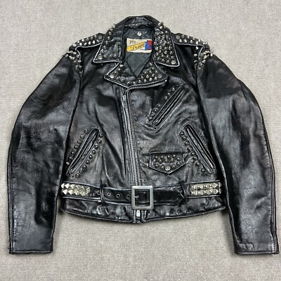 ジャケット・アウター 50s Euro Vintage Blacksmith Leather JKT Men's 1950s Motorcycle Leather Jacket 613 – Crush on Retro