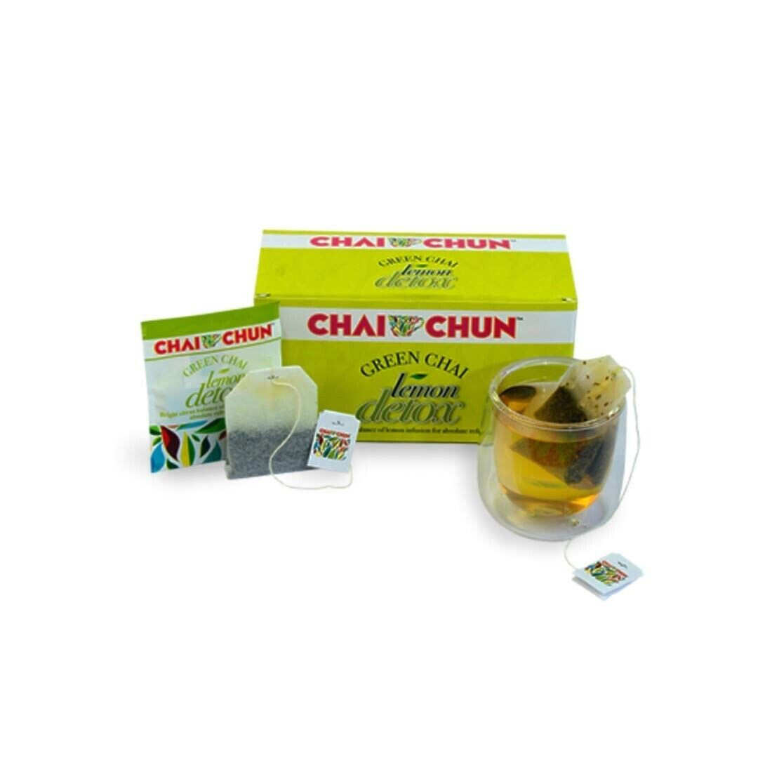 Chai Chun Lemon Detox Green Chai 25 Tea Bags Free Shipping World Wide