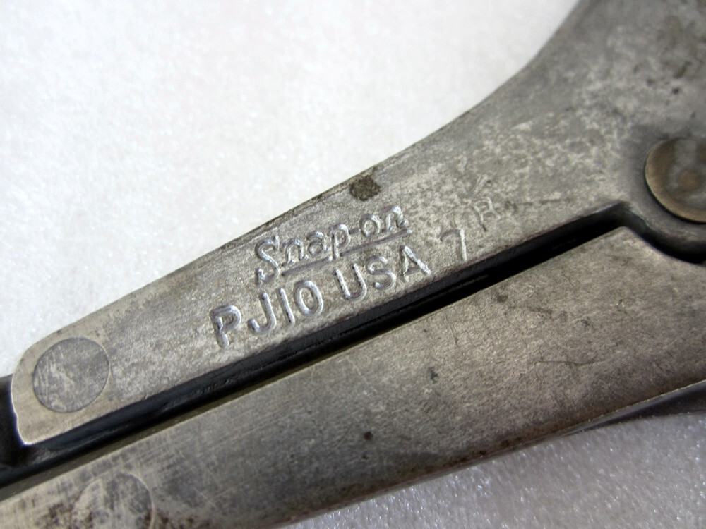 Vintage Snap-on 9" Compound Retaining Snap Ring Circlip Pliers PJ10 USA