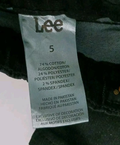 Brand New Boy's Lee Tapered Fit Pull On Stretch Black Pant Sz.5 Kids - Picture 2 of 9