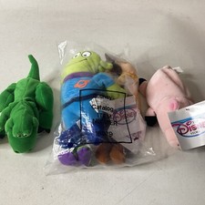 The Disney Stor Lot of 5 Toy Story Mini Bean Bags Buzz Woody Rex Hamm Alien